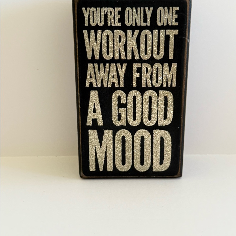Motivational Black and Silver Wall Sign